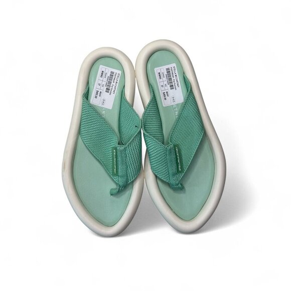 Stella McCartney Mint Green Air Slide Flip Flop Sandals - SIZE Left 37, Right 36 - Picture 10 of 14